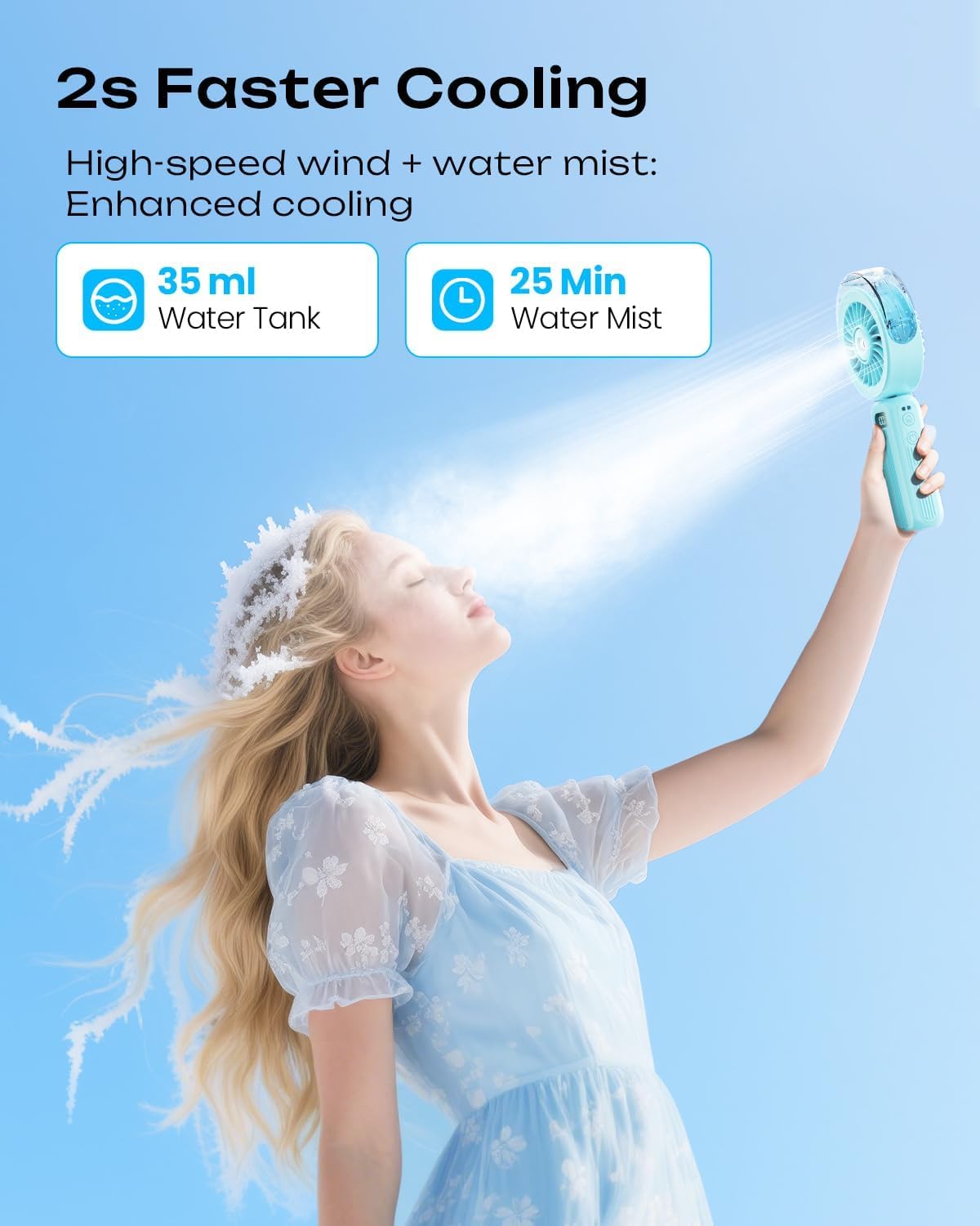 Thumbnail 1 de Otlonpe Handheld Misting Fan, 4000mAh