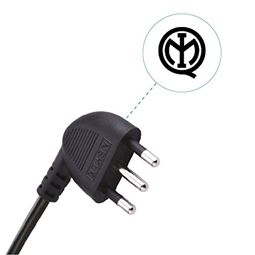 Detalle de Electraline 62019 Multipresa 9 Posti 3 Polivalenti + 6 Bivalenti, Nero, 1,5 m