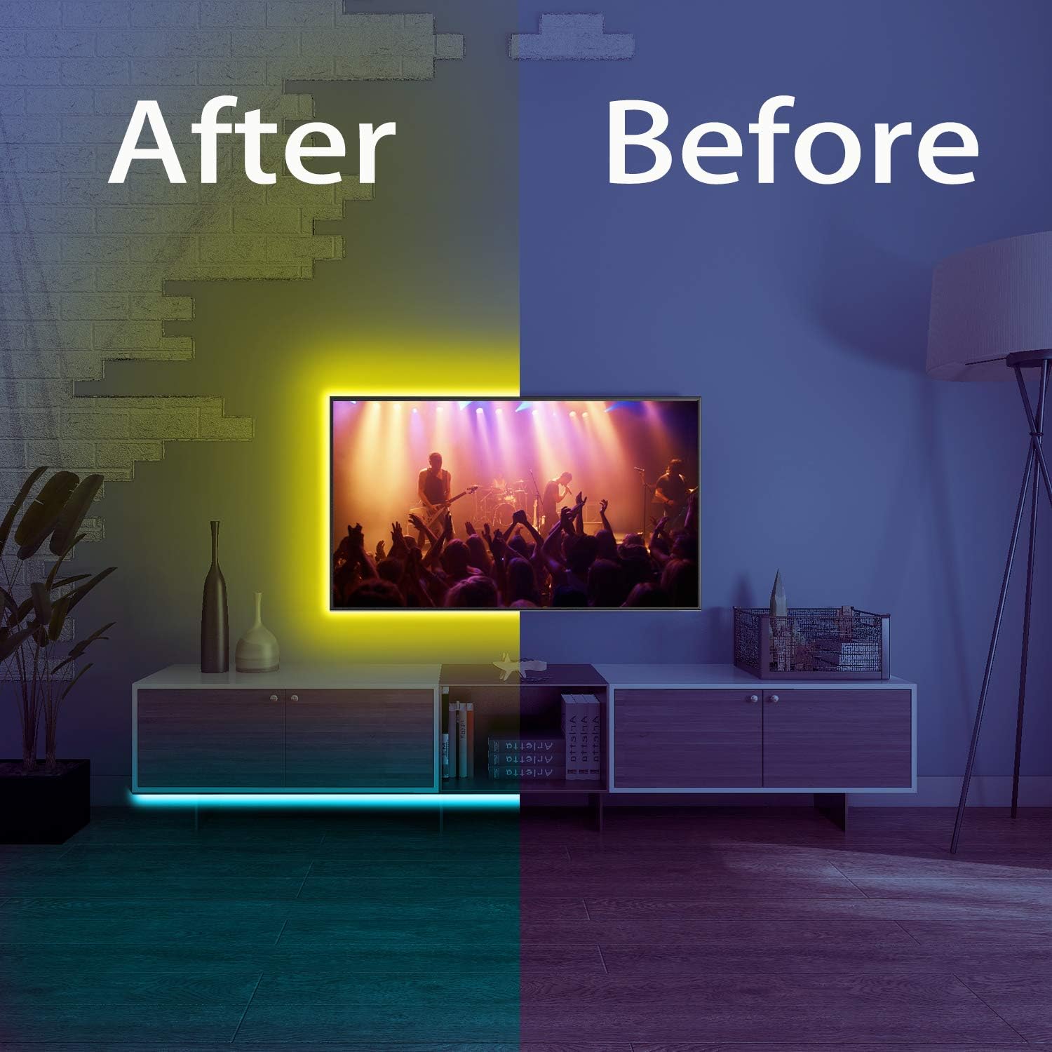 Detalle 2 de DAYBETTER DR507250R-RGB-V2 LED Strip Lights, 32.8 ft, Remote Control