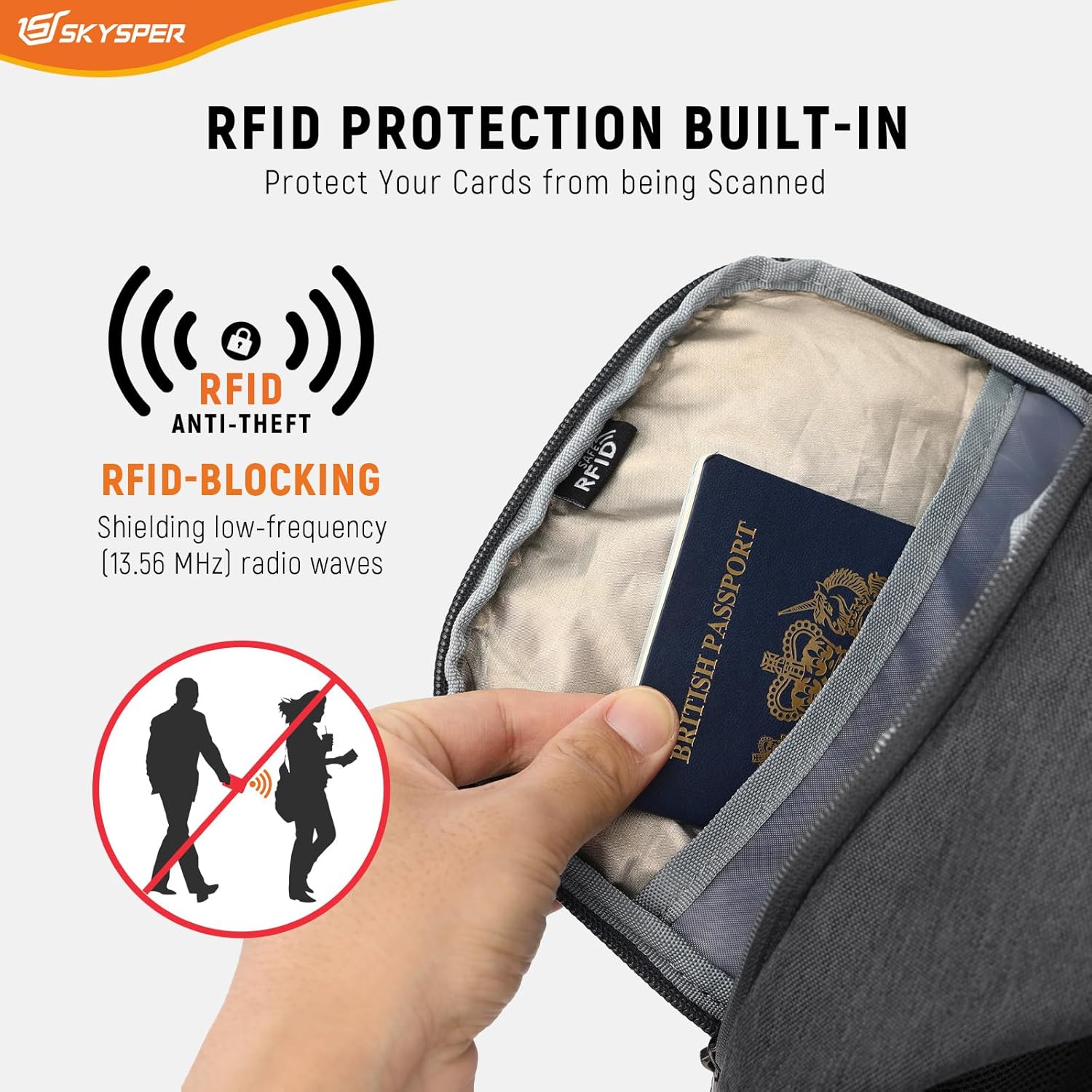 Detalle de SKYSPER Sling Bag anti theft 200 g
