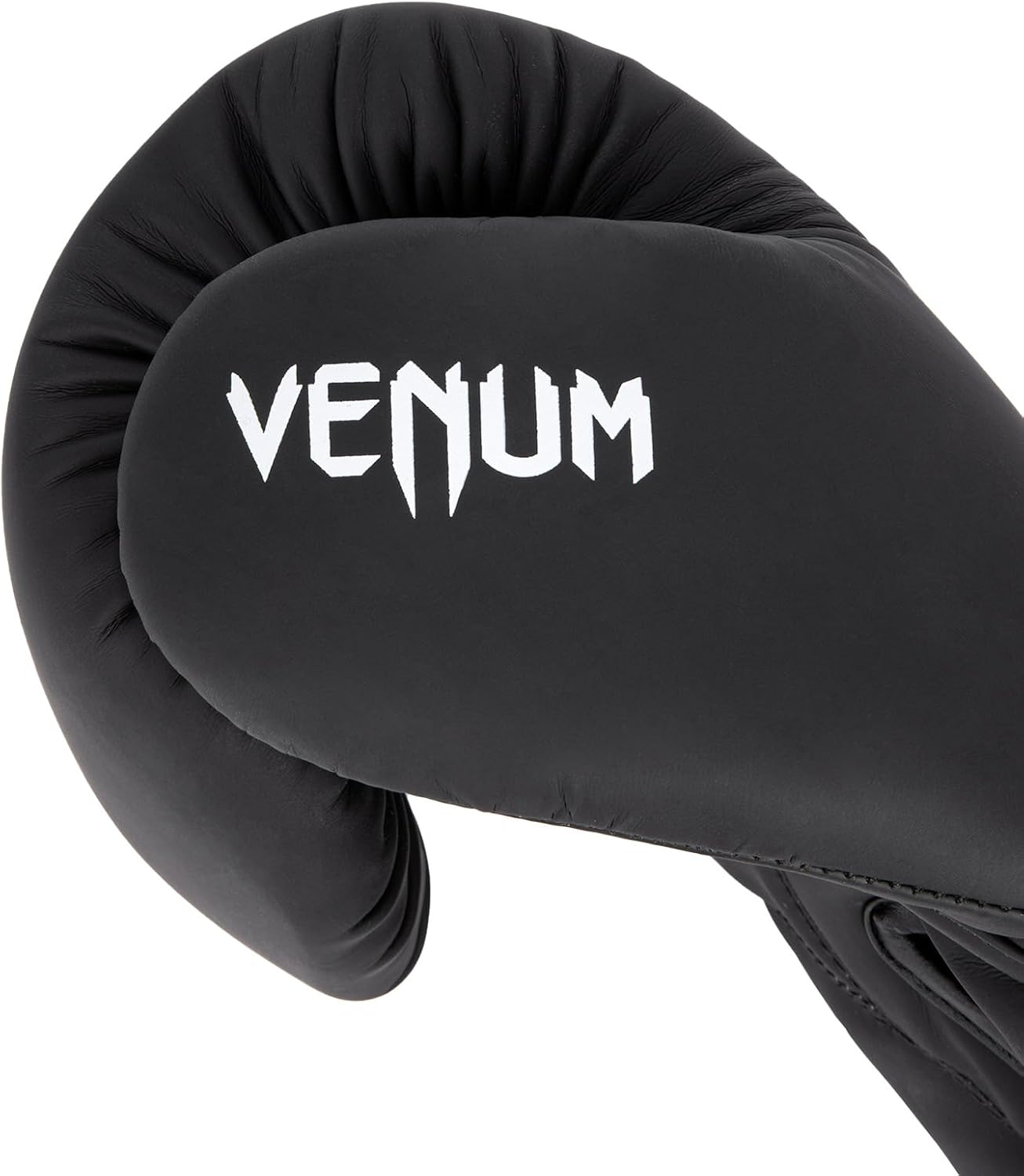 Detalle de VENUM CONTENDER 1.5 ボクシンググローブ 14oz ブラック×ホワイト セミレザー製