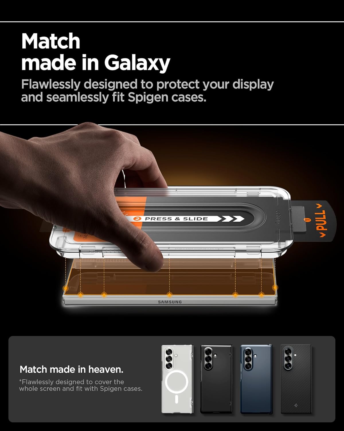 Thumbnail 4 de Spigen Glas.tR EZ Fit Pro verre trempé 9H pour Samsung Galaxy Z Fold7 (2 pièces) + kit d’installation