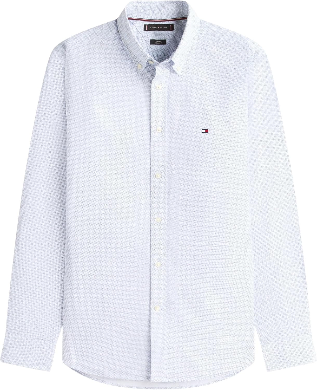 Thumbnail 5 de Tommy Hilfiger Men's Flex Poplin Fake Solid RF Shirt (MW0MW41711) – Long Sleeve, Pack of 1