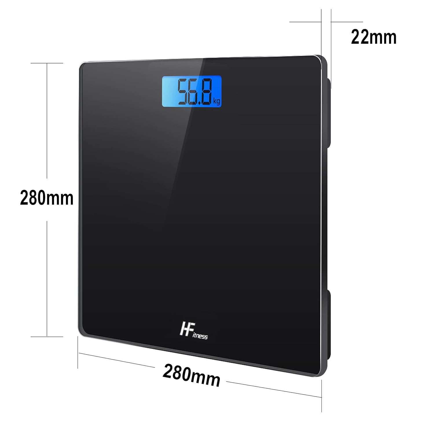 Thumbnail 2 de HomeFashion HFitness 28x28cm 180KG bathroom scale