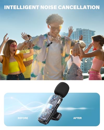 Detalle de Newmight Wireless Lavalier Microphone Dual Set: Flexible, plug‑and‑play audio for mobile creators