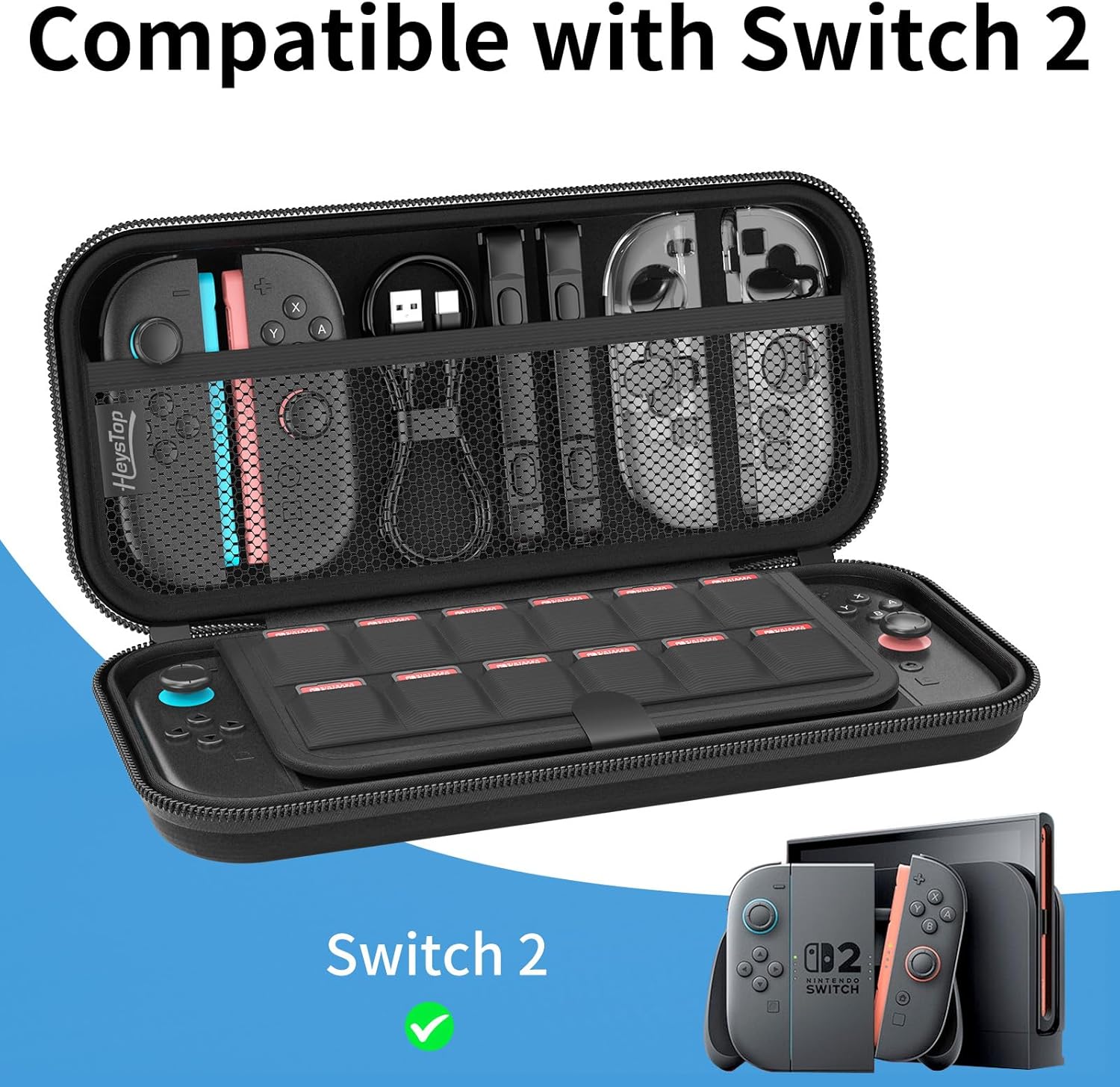 Thumbnail 2 de HEYSTOP Étui pour Nintendo Switch 2 – housse rigide