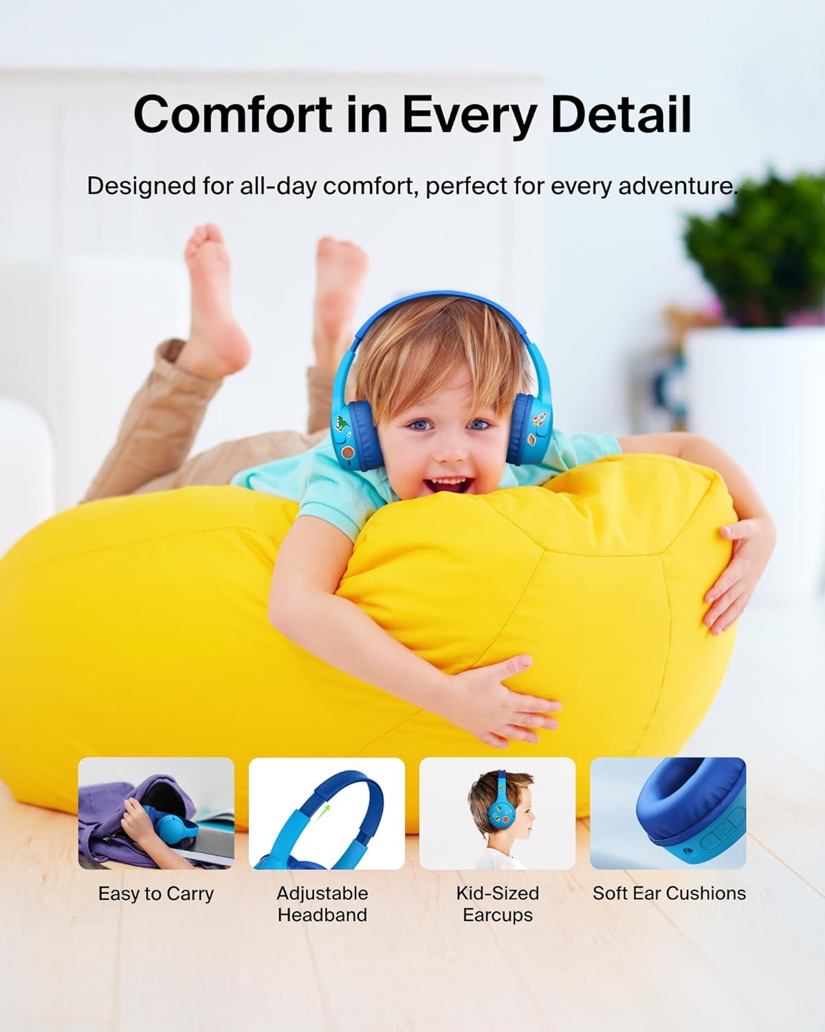 Thumbnail 5 de Belkin SoundForm Mini Kids Headphones