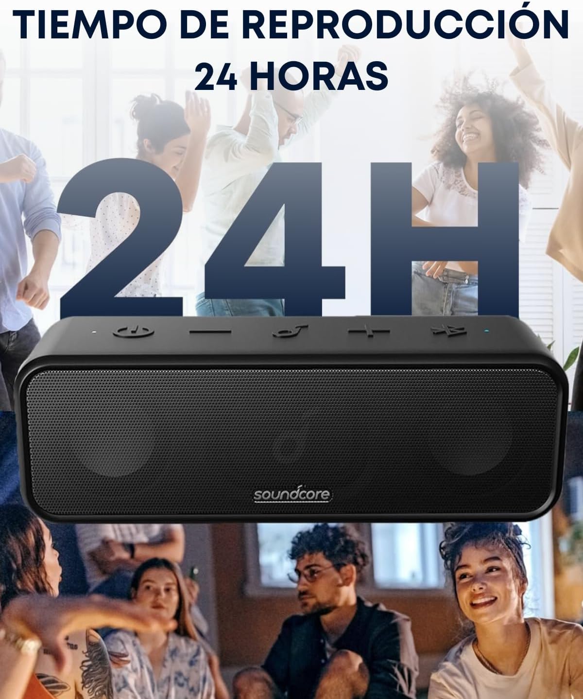 Detalle de Soundcore 3 Altavoz Bluetooth 24 horas