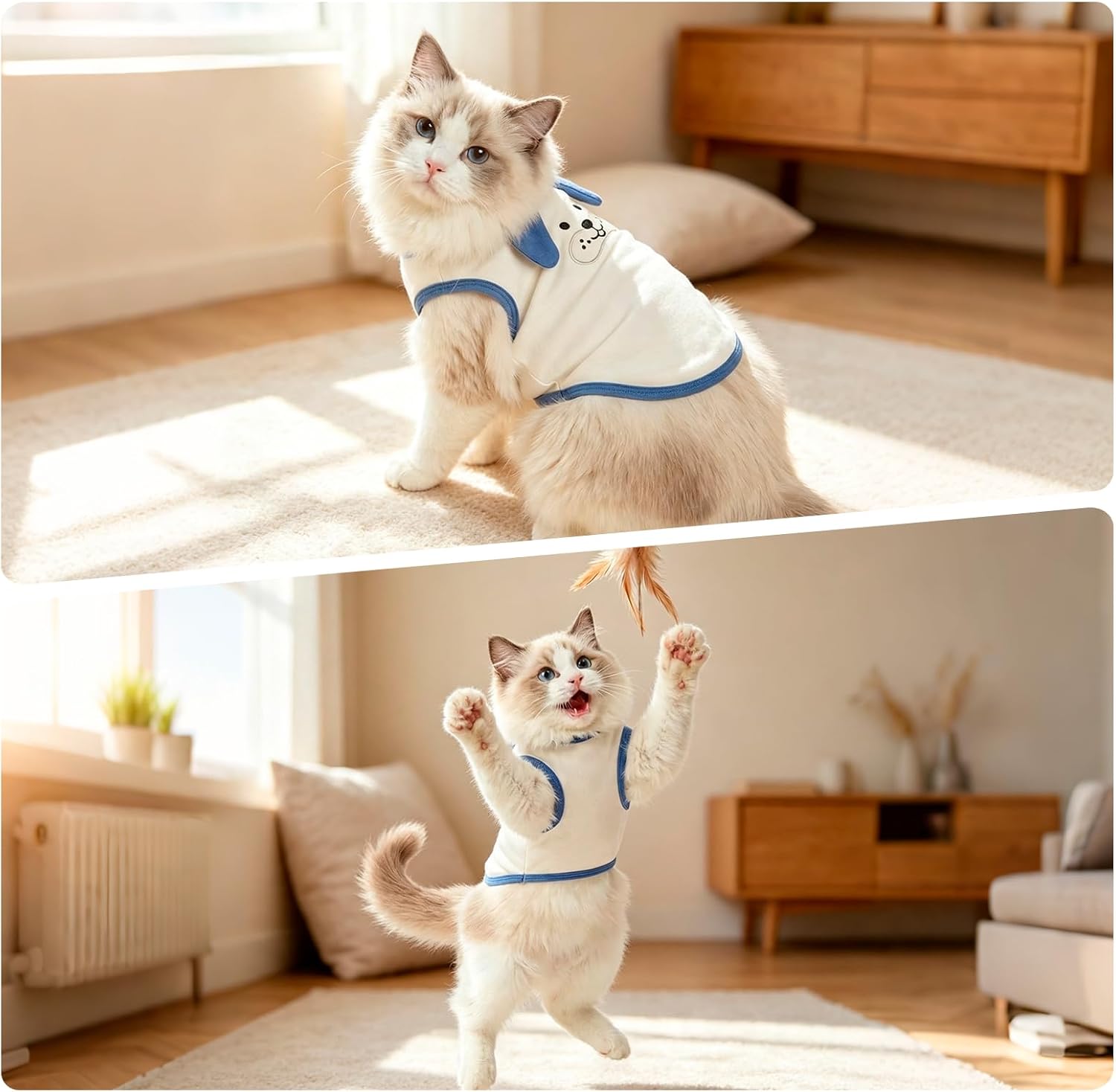 Thumbnail 3 de MAQILO Cat Shirt, Large