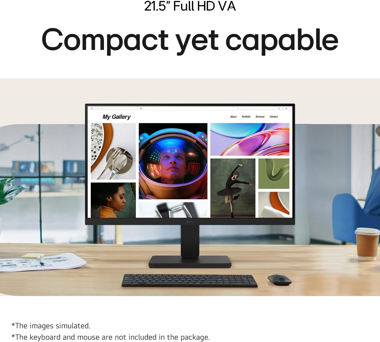 Detalle 2 de LG 22U401A-B 22-inch Full HD monitor