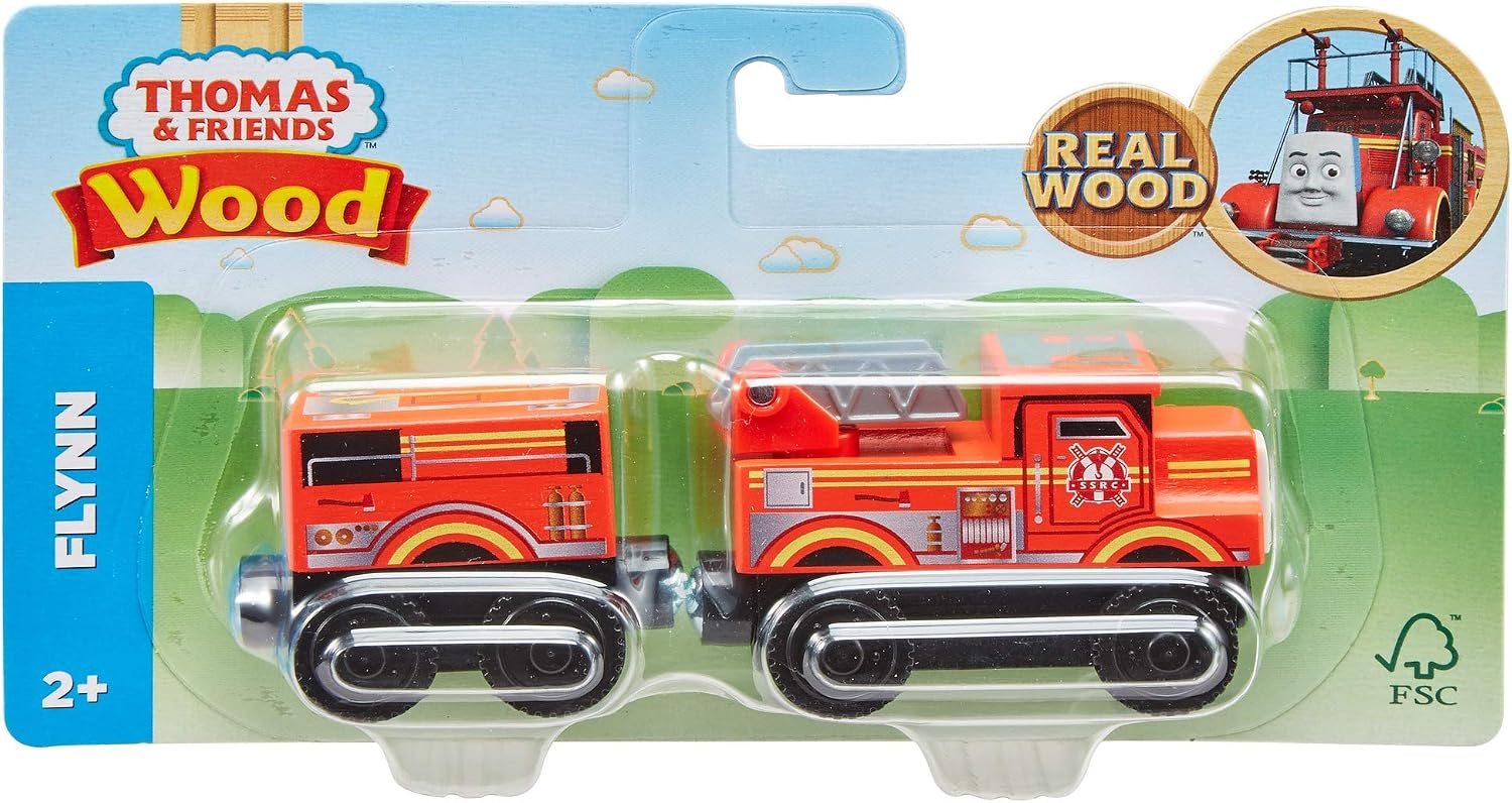 Detalle de Thomas & Friends GGG64 – drewniany pociąg Tomek z wagonikiem towarowym