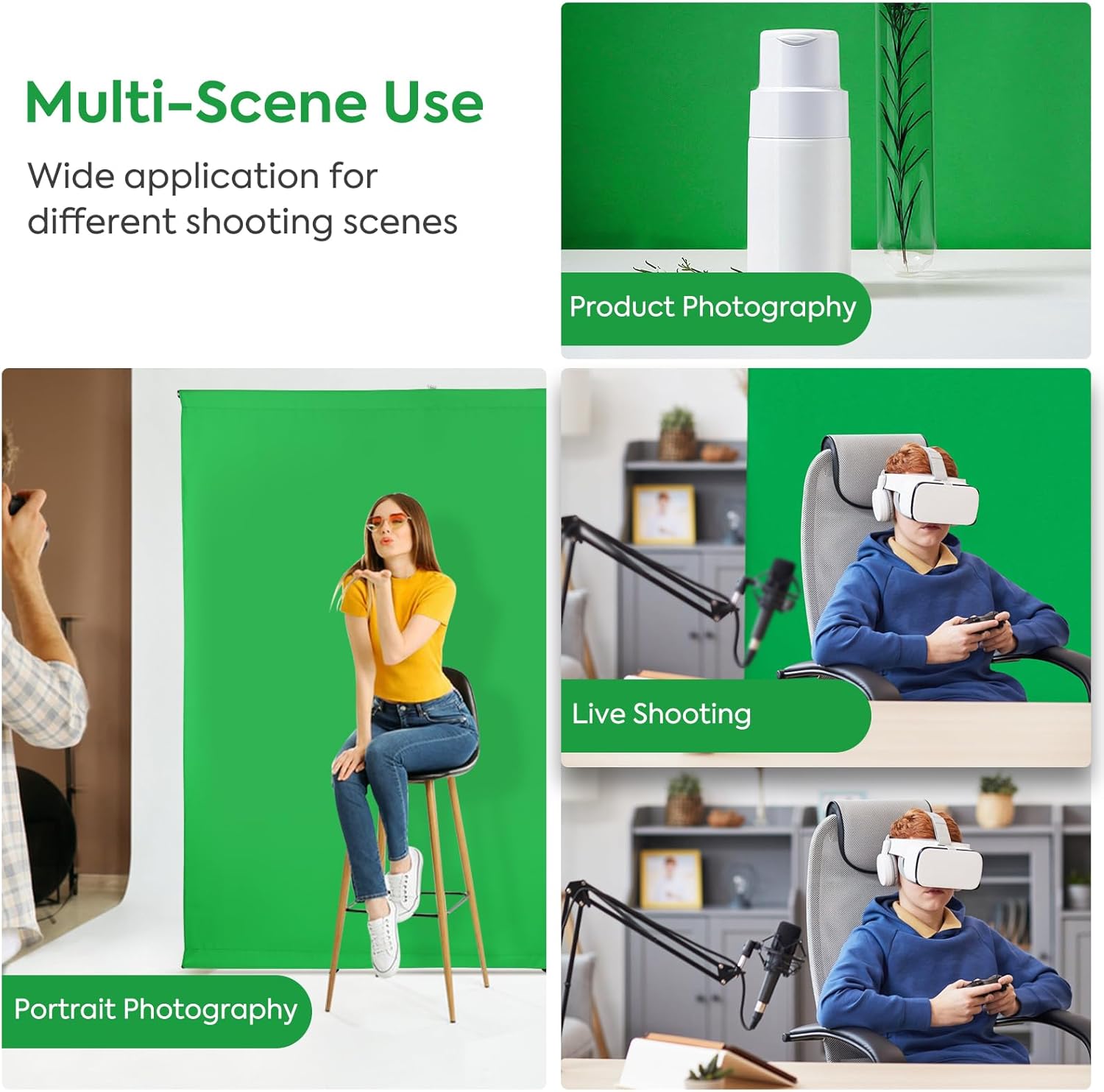 Thumbnail 5 de SEDGEWIN Green Screen Background 5x6.5ft