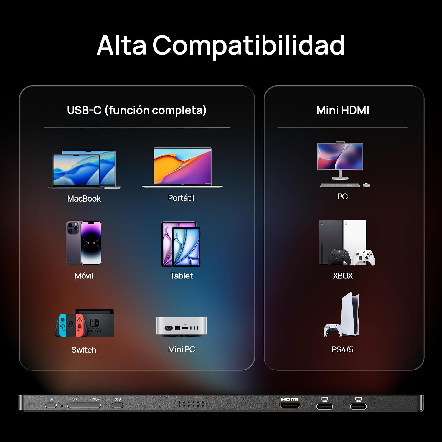 Thumbnail 6 de ARZOPA 16.1'' Monitor Portátil 144Hz 🎮 - Visuales Asombrosos