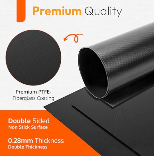 Detalle 2 de ThreadNanny Oven Liners for Bottom of Oven – Thick 17” x 25” (2 Pack), Non-Stick Reusable Mats