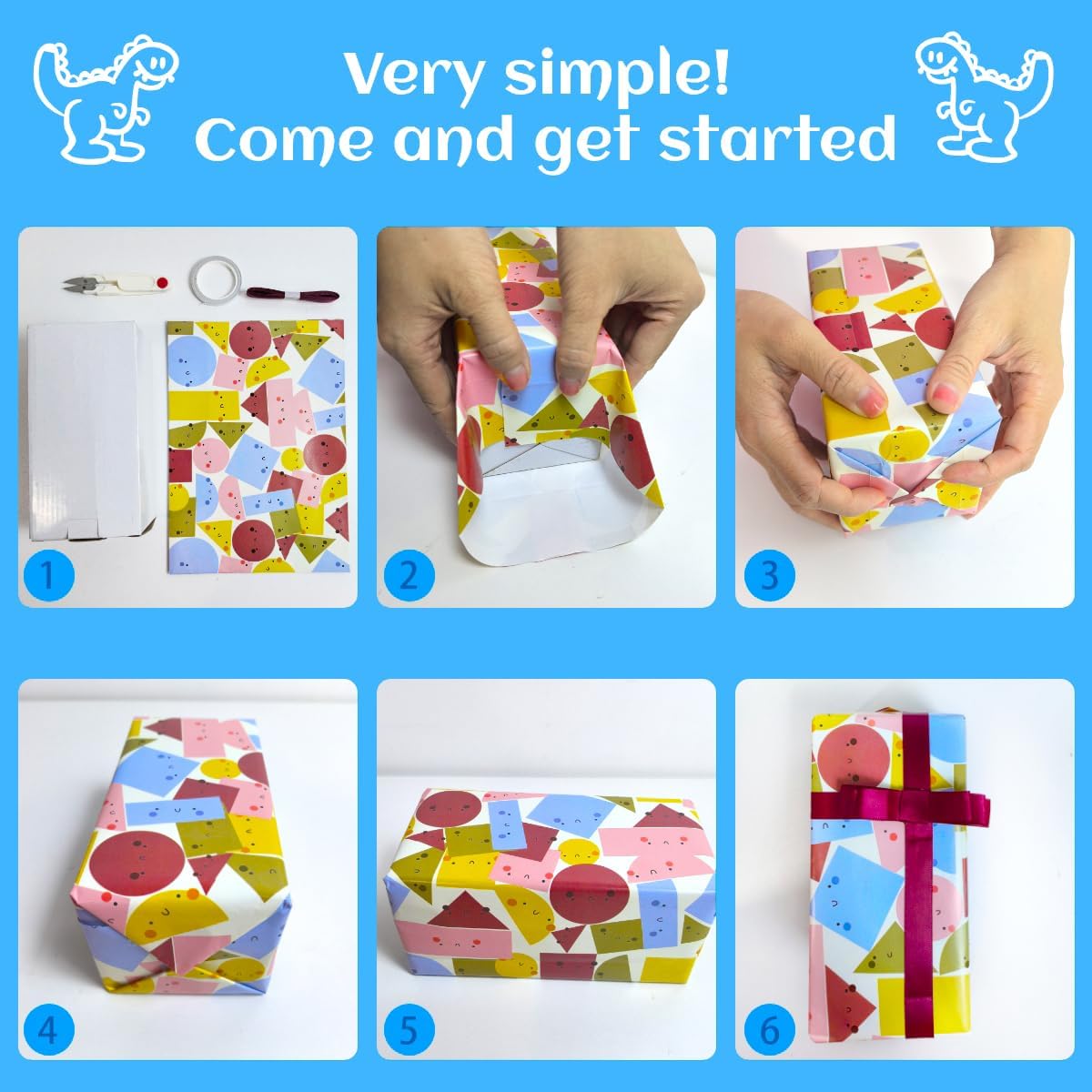 Thumbnail 6 de Kinder-Geschenkpapier Set 70 x 50 cm