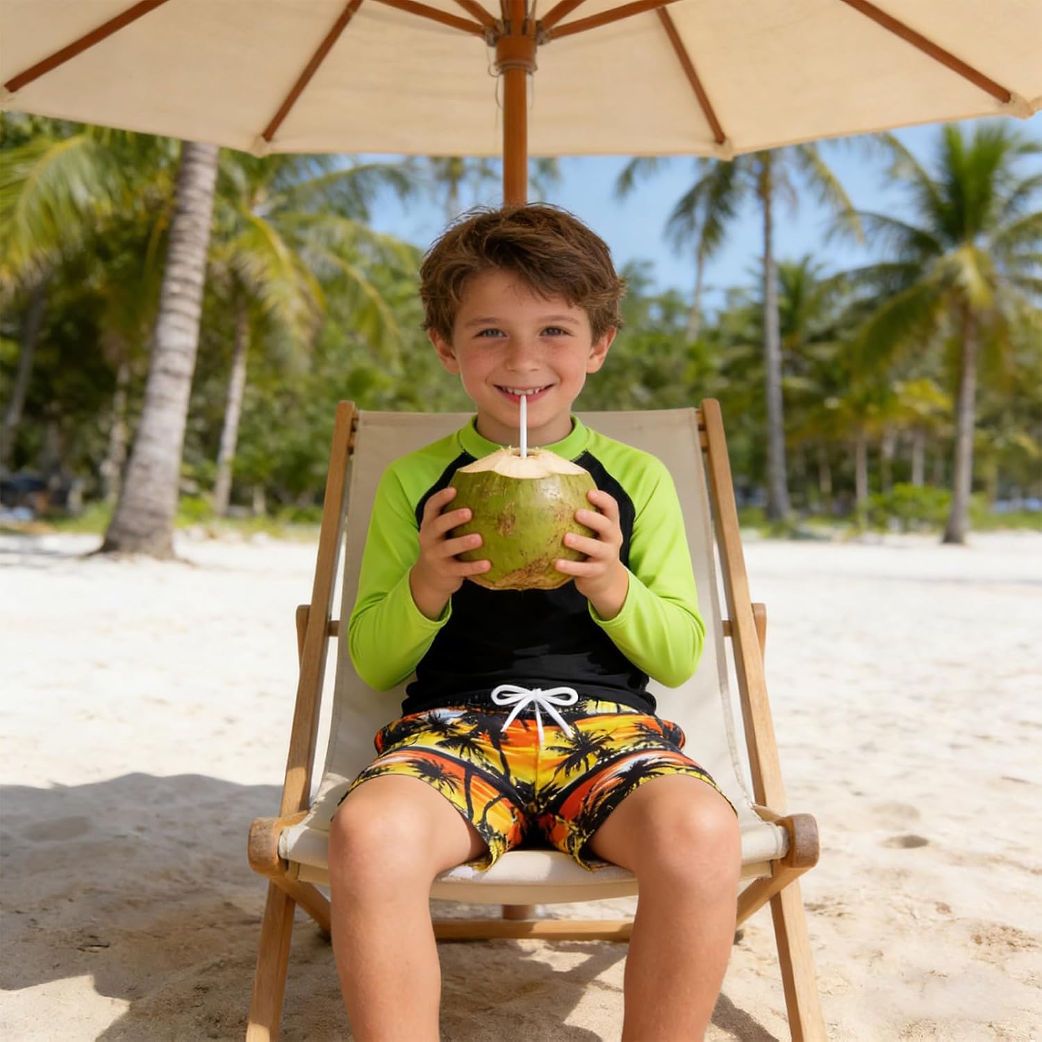 Detalle de Kids4ever Boys Long Sleeve UV Swim Set (Two Pieces) for 4–12 Years
