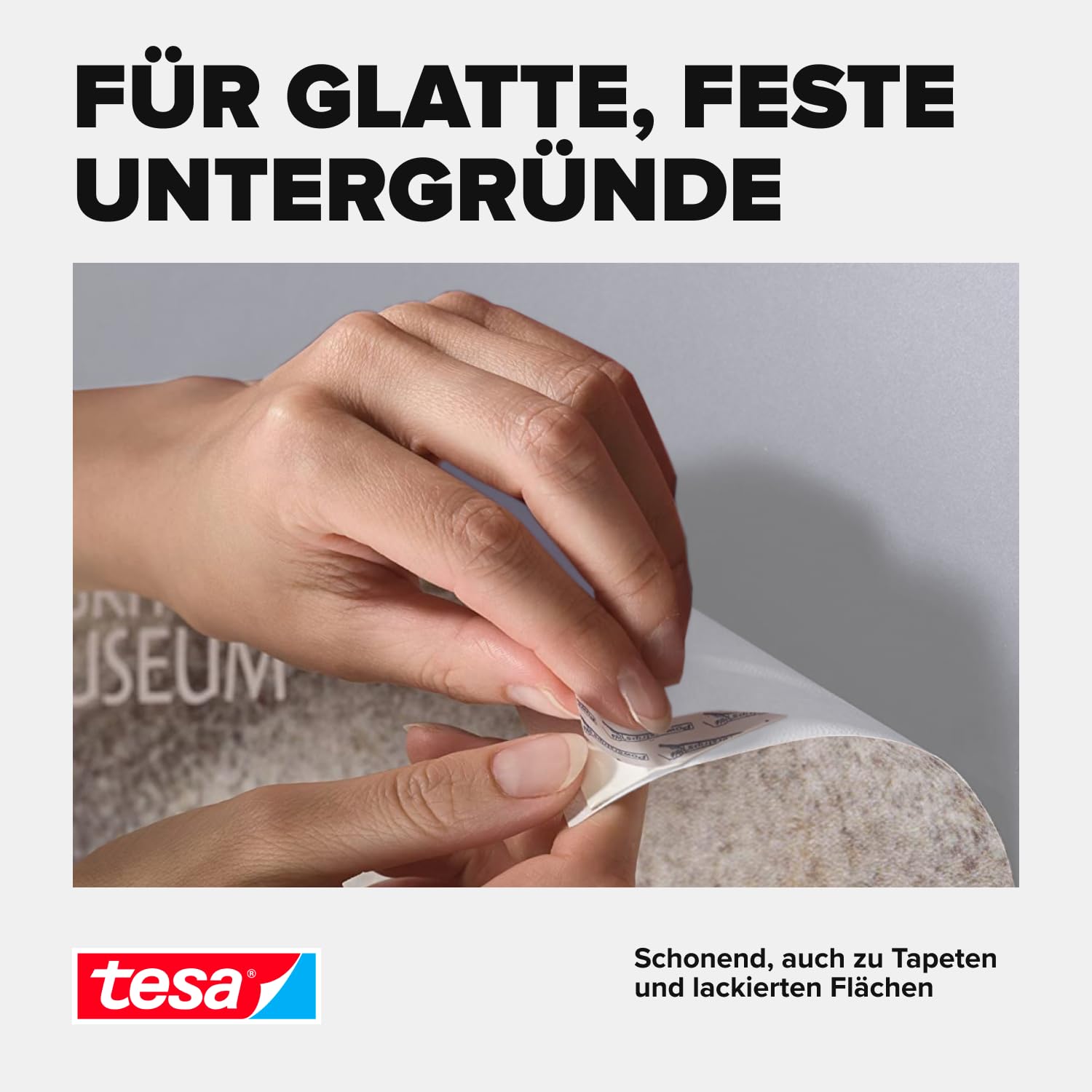Detalle de tesa Powerstrips Poster Big Pack – Doppelseitige Klebestreifen für Poster, 96 Stück
