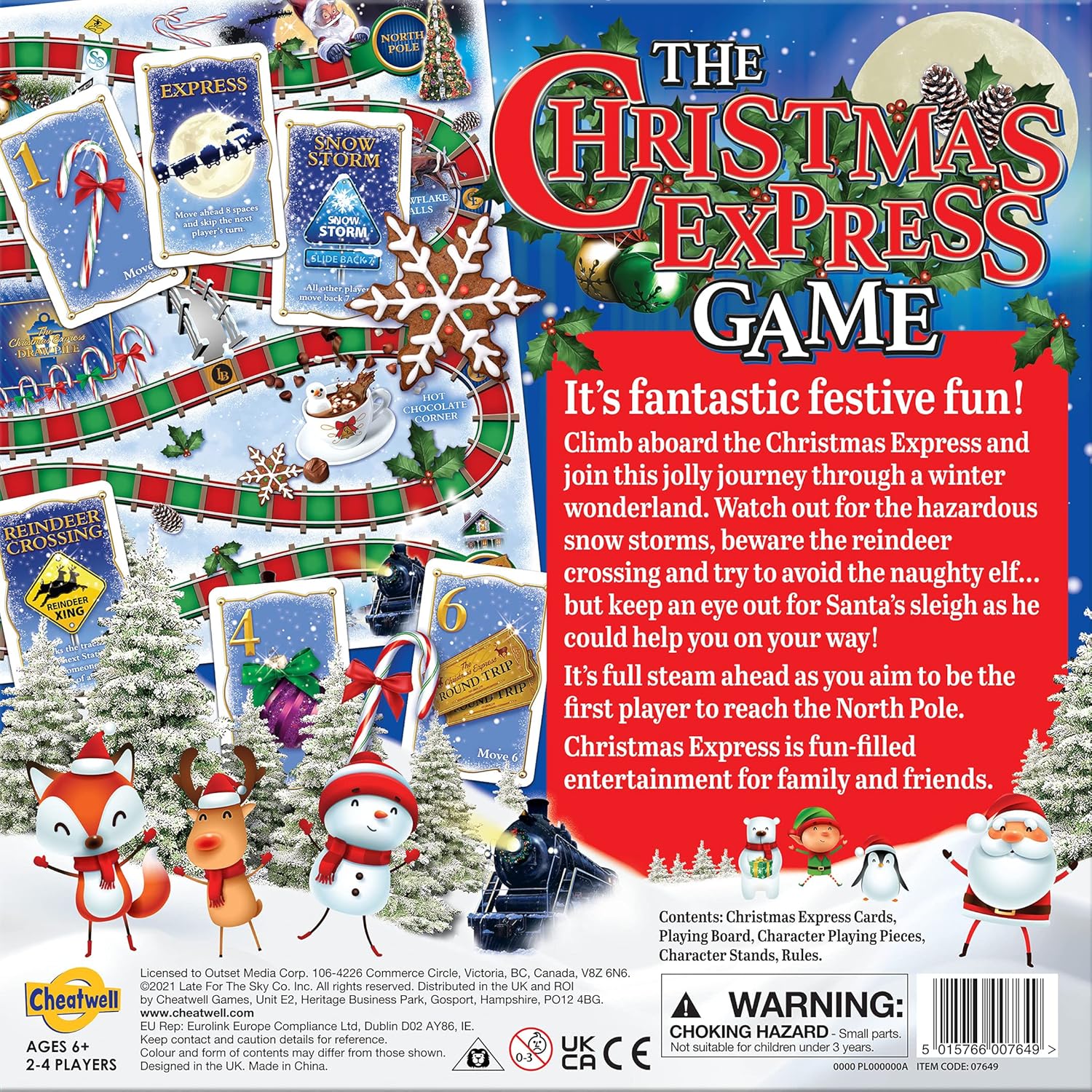 Thumbnail 6 de Cheatwell Games Christmas Express Board Game – All Aboard for a Jolly Race to the North Pole