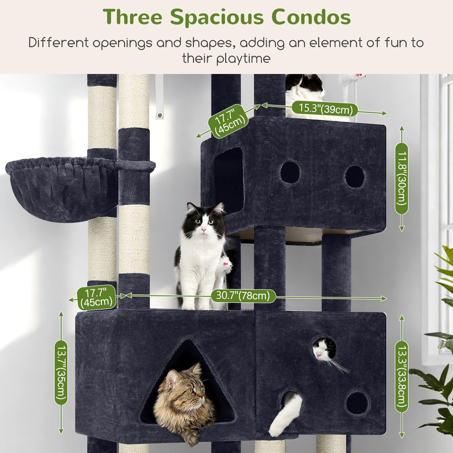 Detalle 1 de Globlazer Cat Tower, 81-Inch