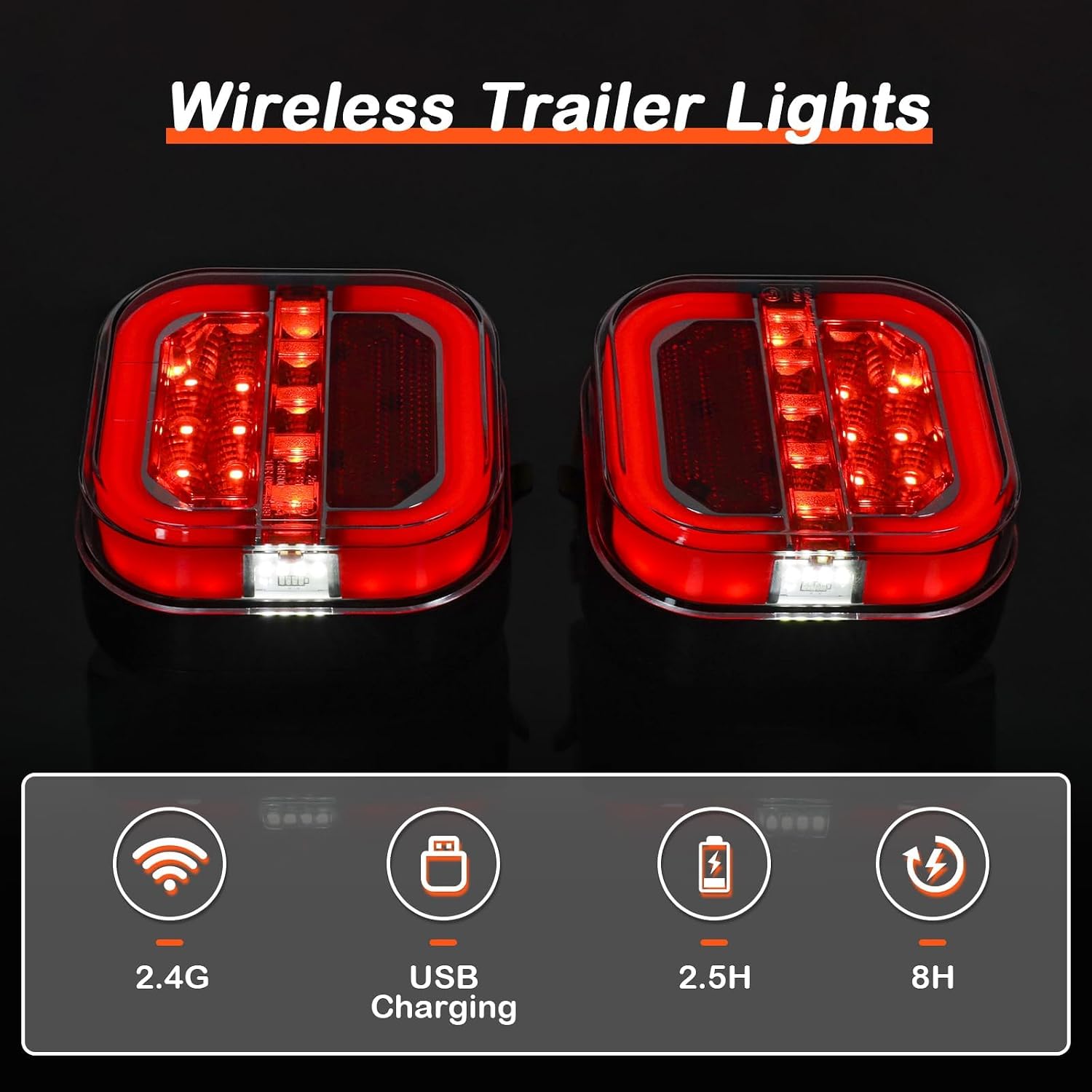 Detalle 2 de Yinaolan Wireless Trailer Rear Lights 12V/24V