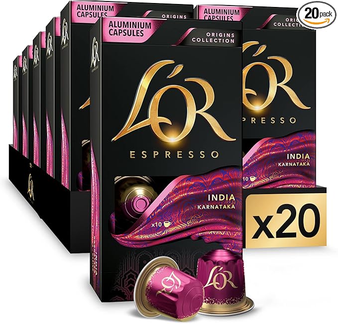Imagen de L'OR Espresso Cápsulas India Orígenes ☕ 200 Compatibles Nespresso en OfertitasTOP