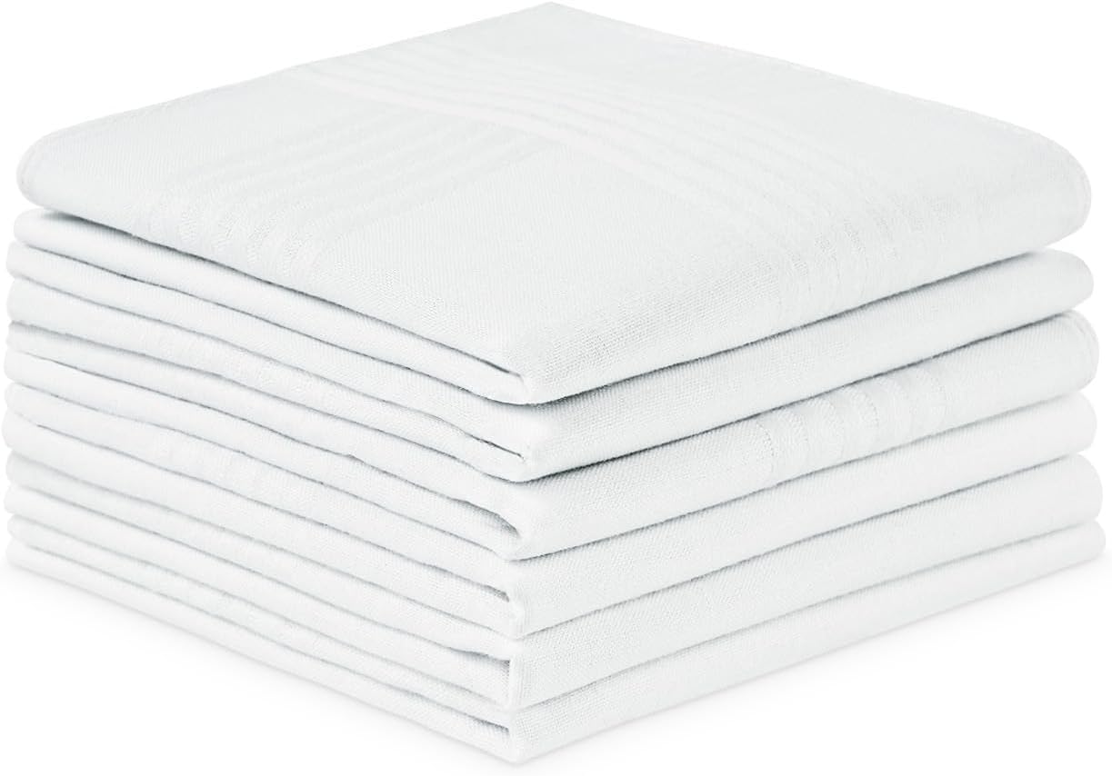 Thumbnail 6 de URAQT Men’s Handkerchiefs 12-Pack – soft gents hankies for pocket squares
