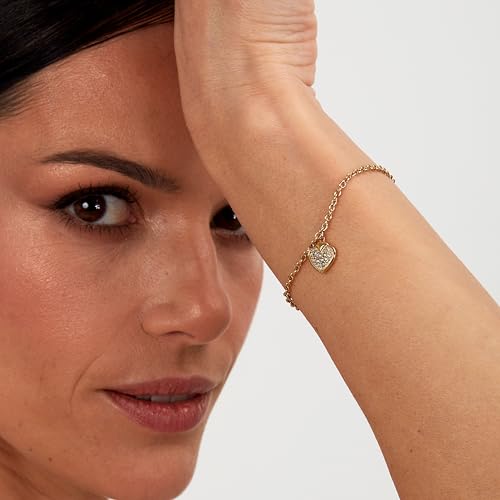 Detalle de Morellato Bracelet Femme Istanti Coeur en Acier doré et Cristaux – SAVZ19