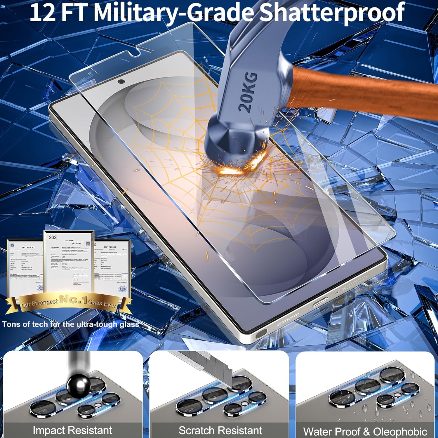 Thumbnail 4 de Samsung Galaxy S26 Ultra Screen Protector 3 Pack