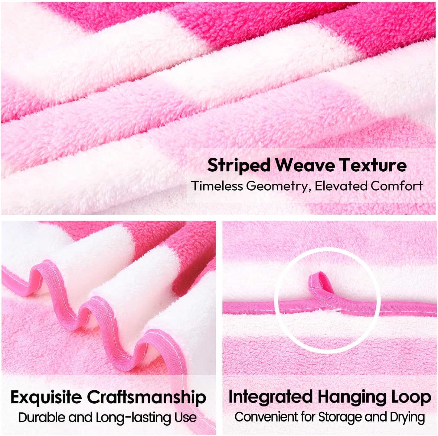 Detalle de JML Microfiber Bath Towels 30" x 60" Pink