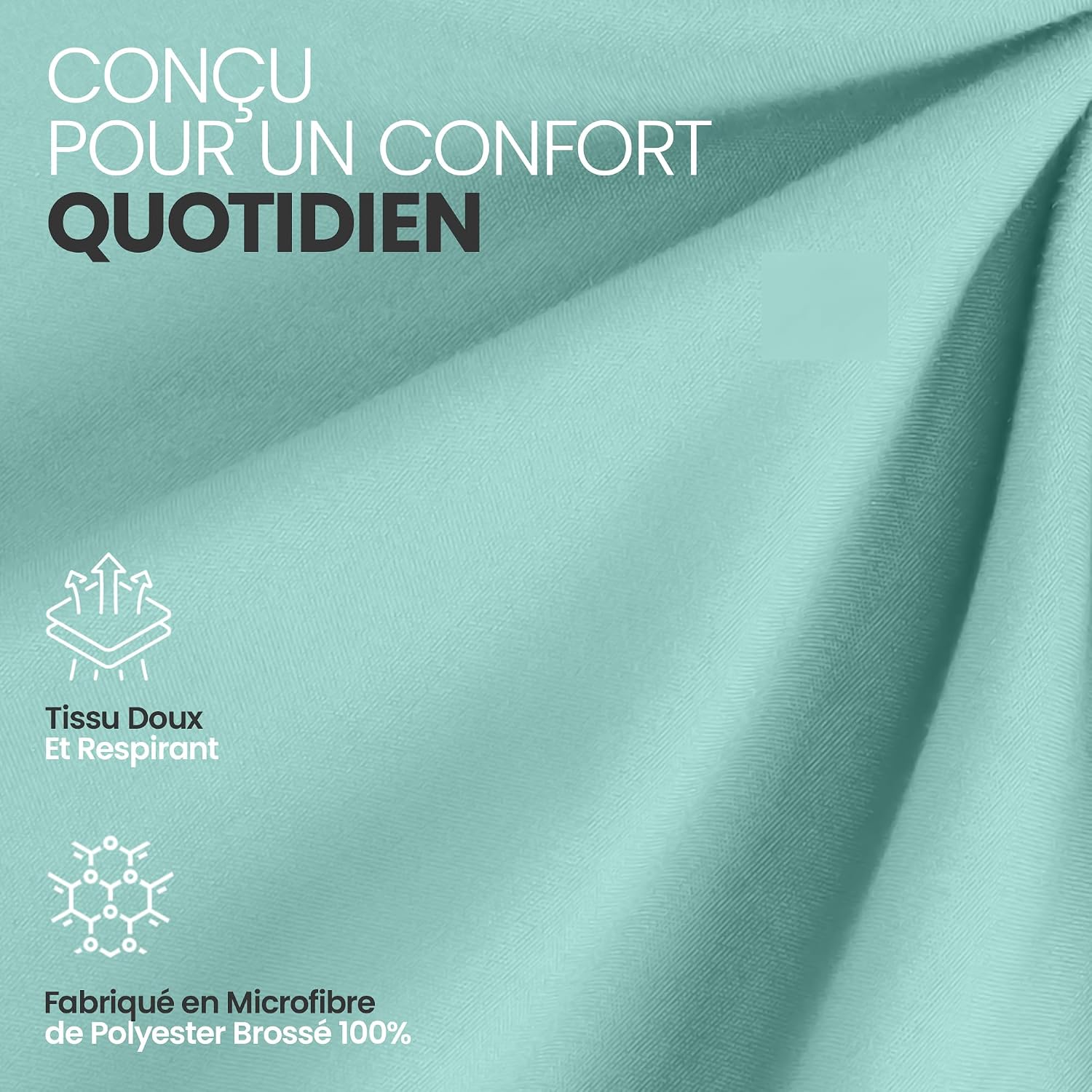 Thumbnail 6 de Utopia Bedding Draps housses 180 x 200 cm, 35 cm