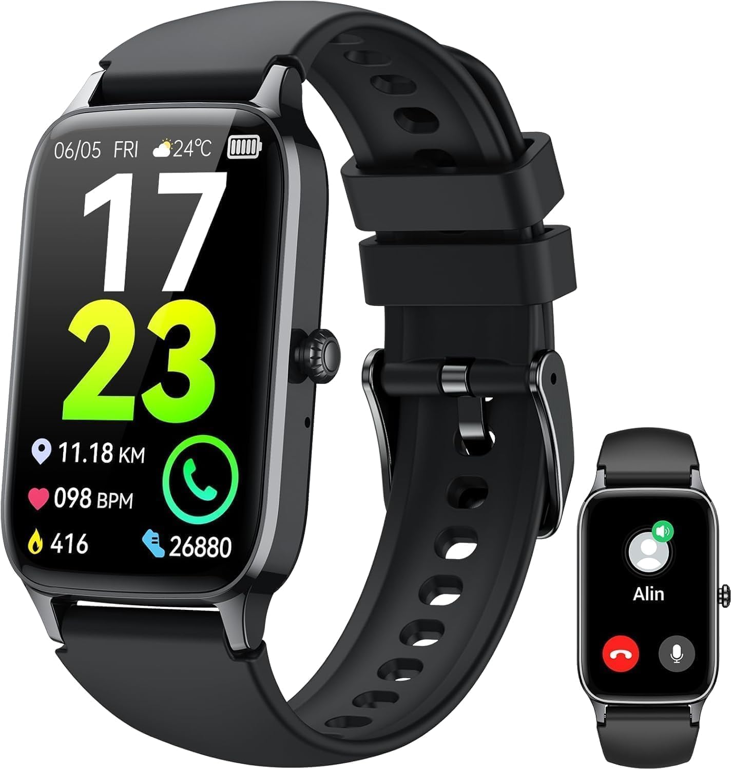 Montre Connectée 1.57" HD avec cardiofréquencemètre