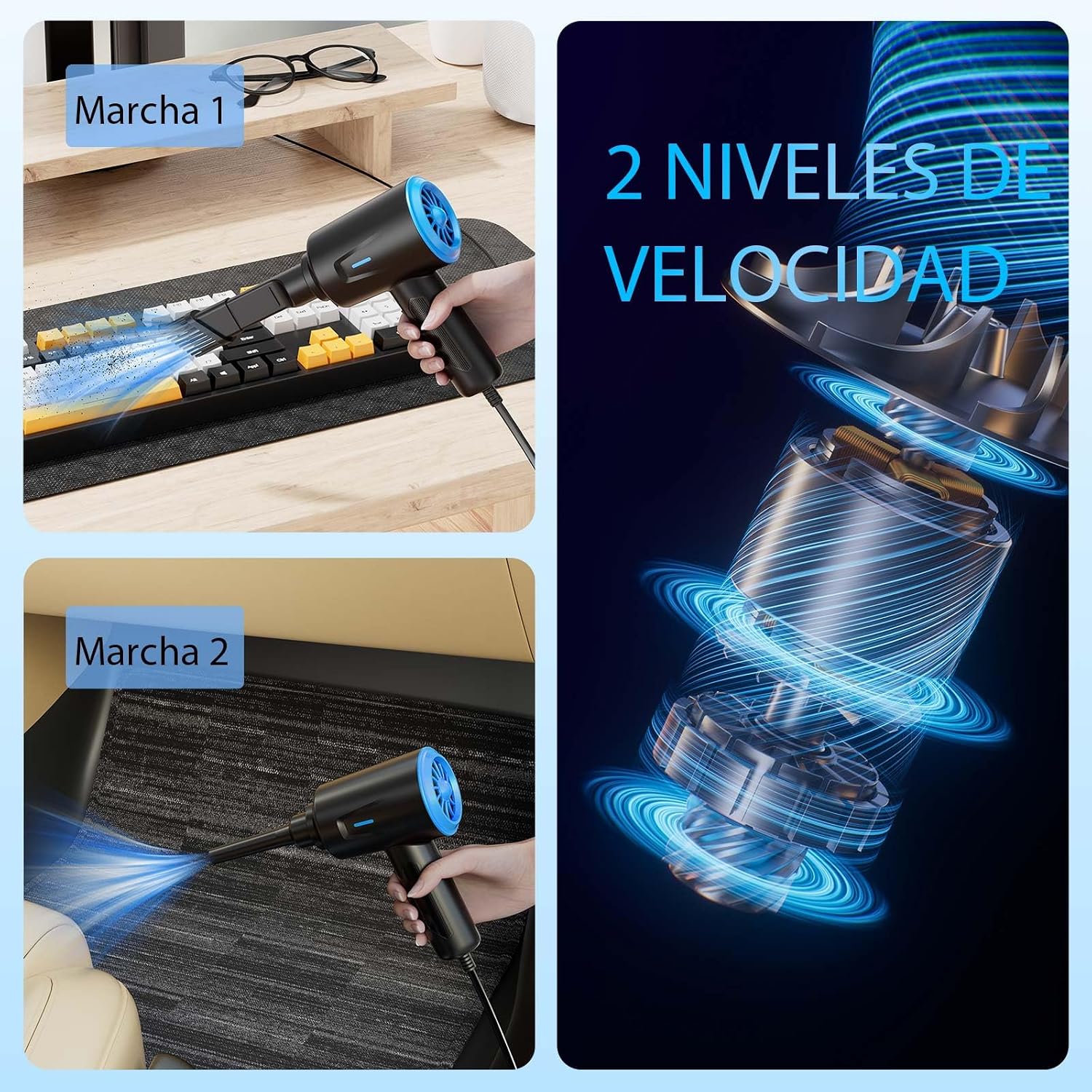 Detalle 2 de Soplador de Polvo Eléctrico Goweto 5.74oz