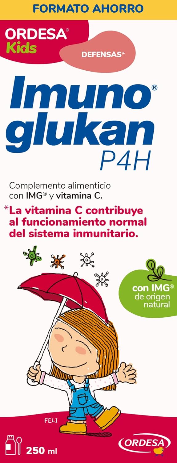 Thumbnail 1 de Imunoglukan P4H Jarabe 250 ml para defensas 👶