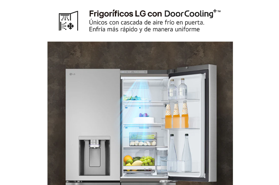 Detalle 2 de GMF961PY3E Frigorífico American Combi 646 L, inox antihuellas