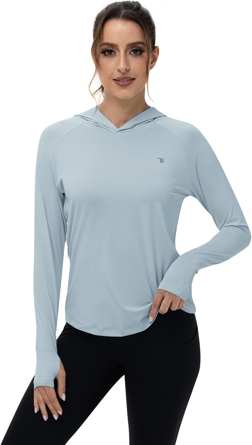 Detalle 2 de TBMPOY Women's Sun Protection Hoodie, UPF 50+