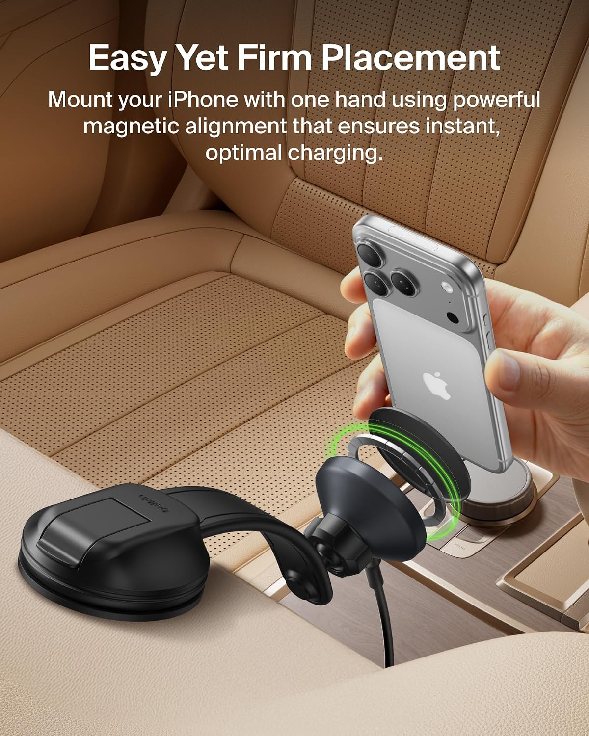 Detalle 2 de Belkin Wireless Car Charger MagSafe Mount 1M