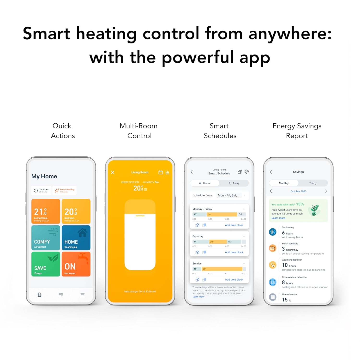 Detalle 2 de tado° Smart Radiator Thermostat X – Trio Pack