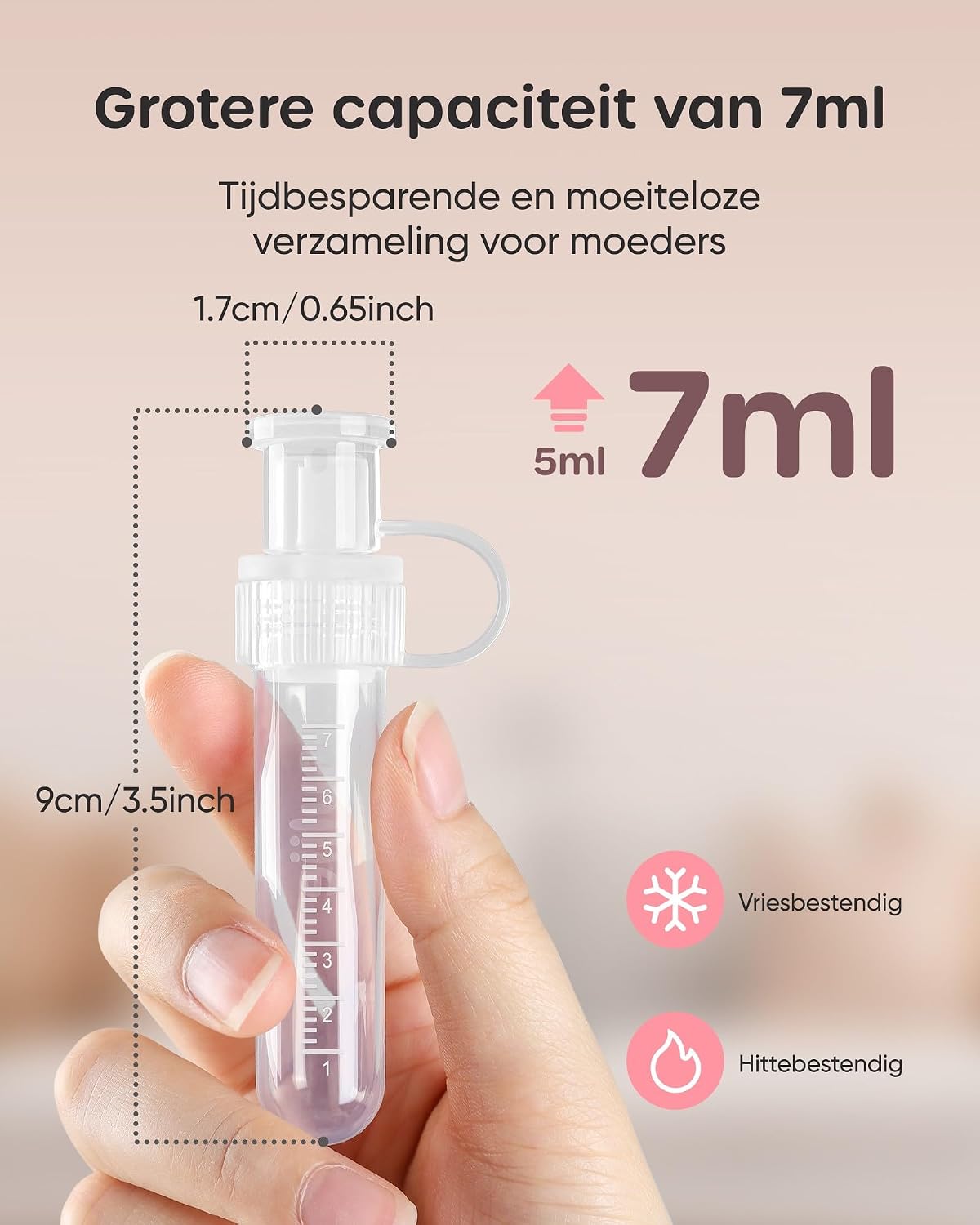 Thumbnail 1 de Nuliie CR01 Colostrum Collector Kit, 7 mL BPA-Free Silicone, Reusable