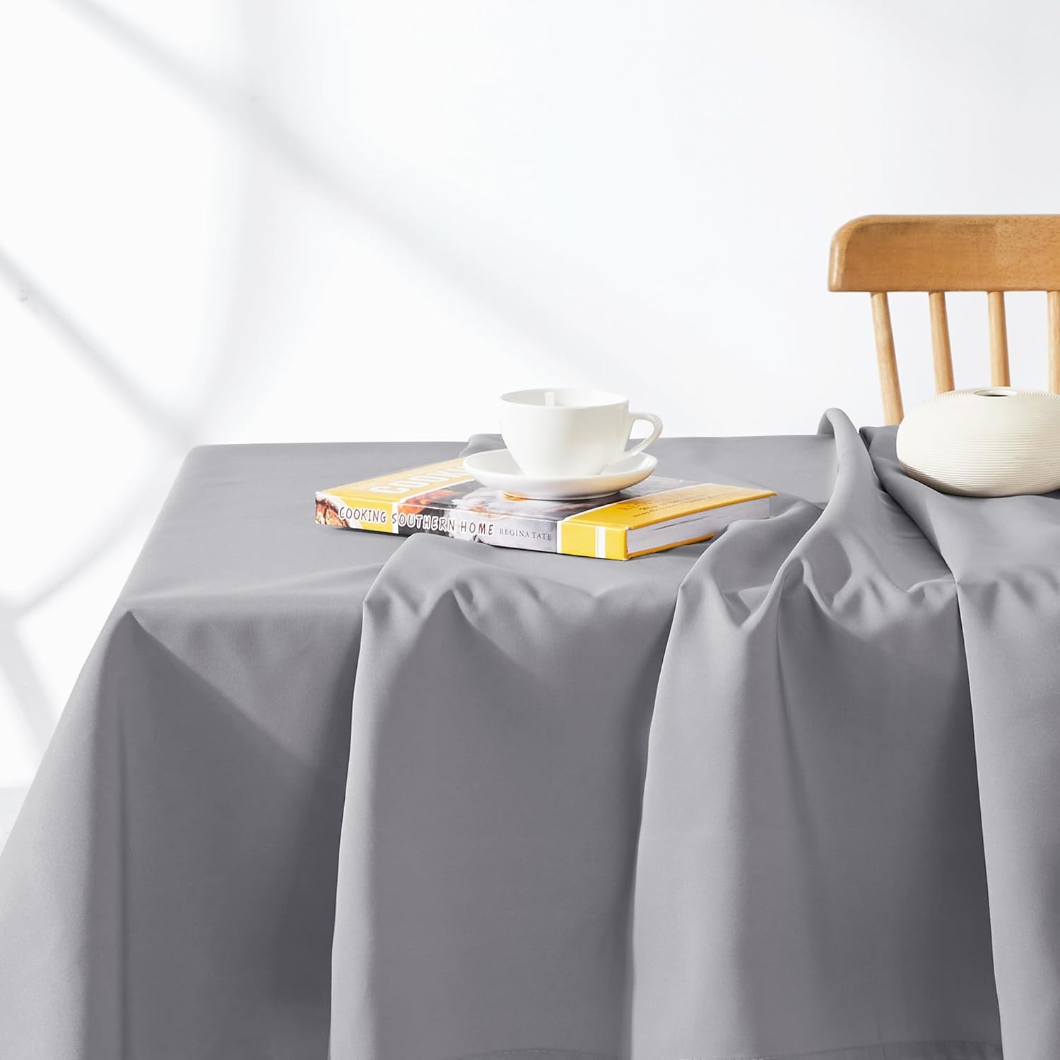 Thumbnail 4 de Deconovo Outdoor Tischdecke wasserdicht 130x160 cm (Grau) – 1 Stück