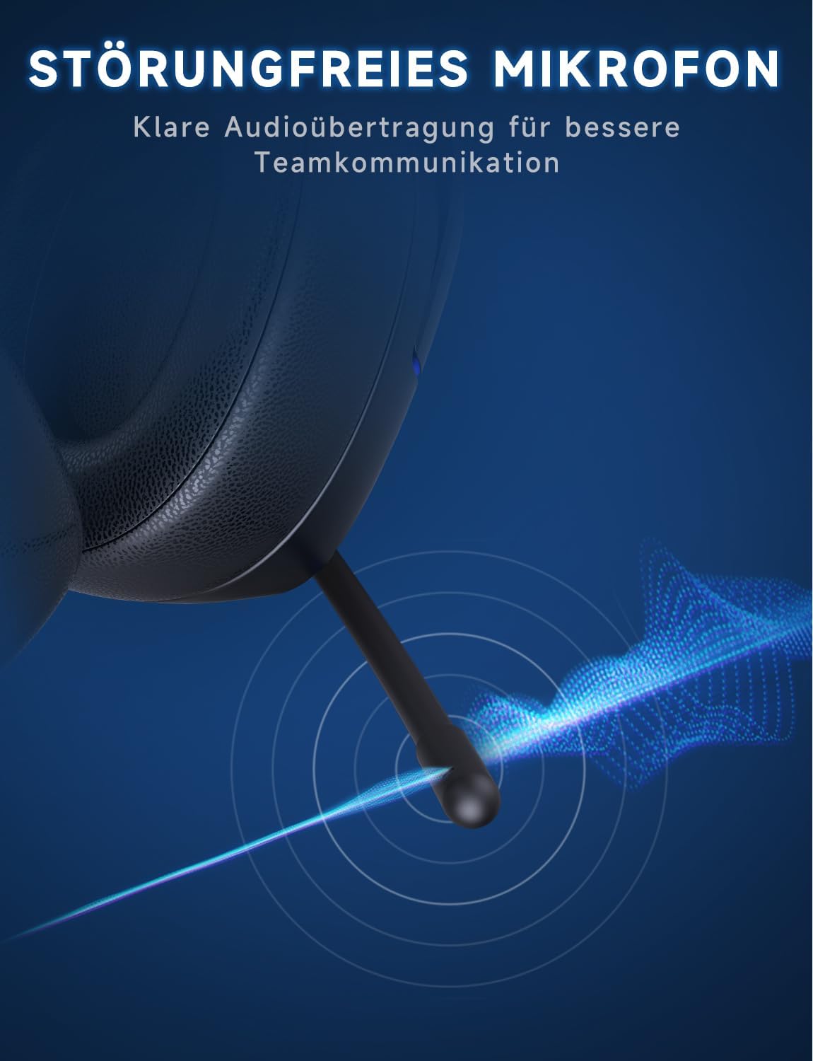 Thumbnail 4 de Gvyugke Wireless Gaming Headset – 7.1 Surround, 70 h Akku, 2,4 GHz & Bluetooth 5.3, Noise-Cancelling Mikrofon, RGB, faltbar