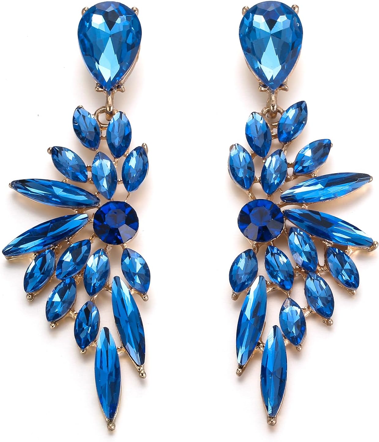 Thumbnail 6 de Boucles d’oreilles Clearine en cristal avec pendentif aile strass pour mariage