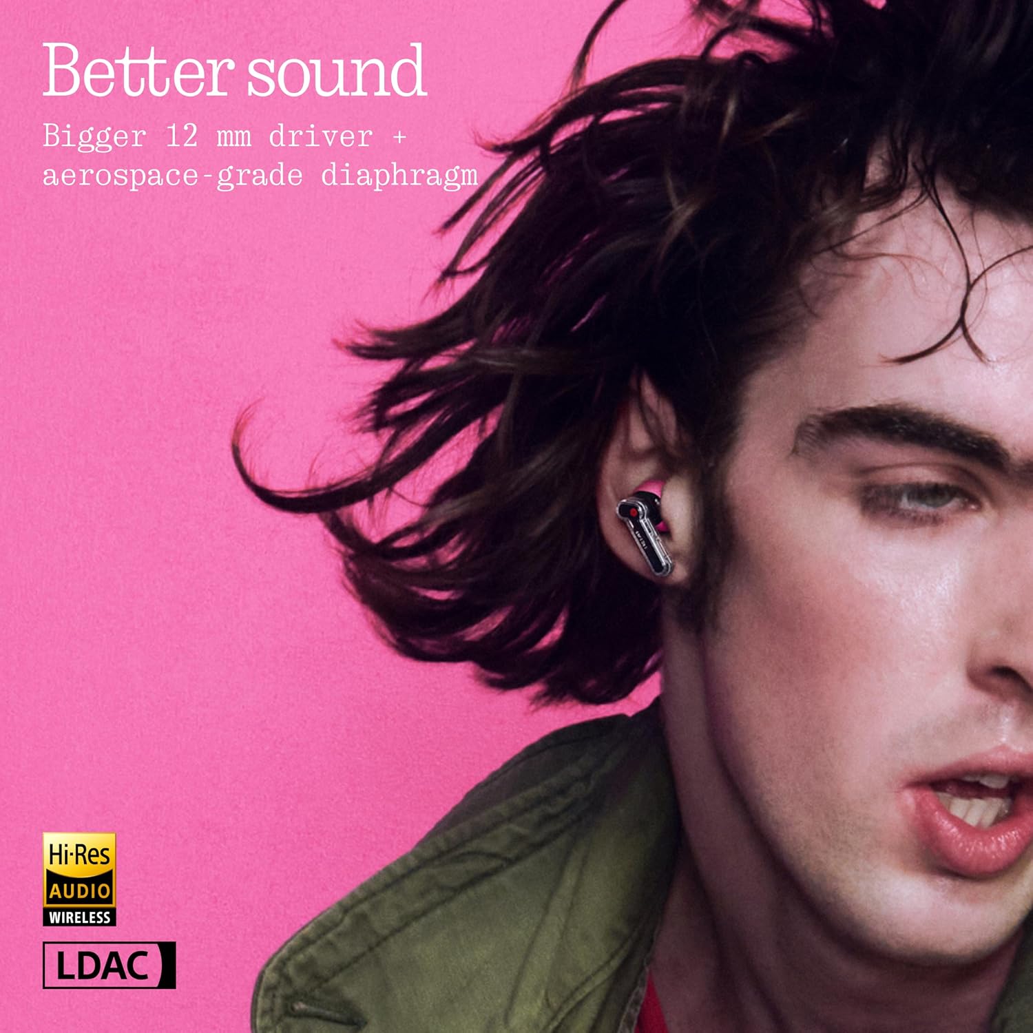 Detalle de Nothing Ear (3a) noise-canceling earbuds