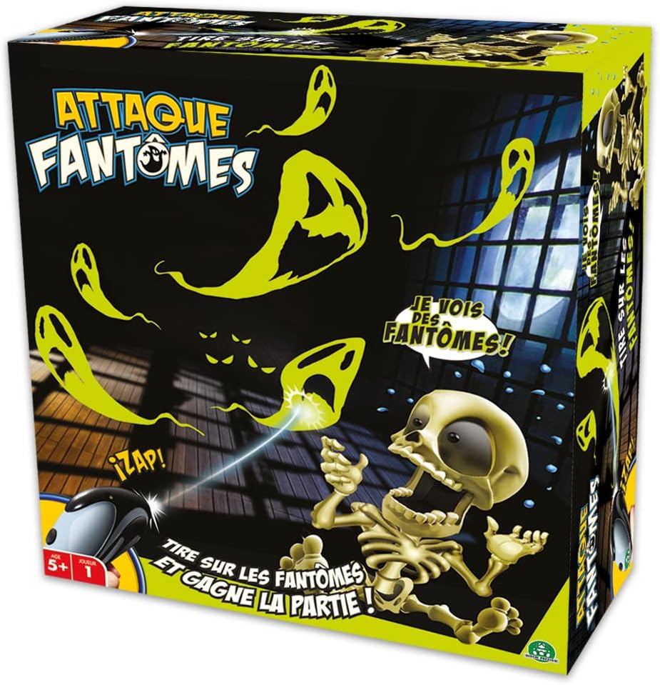 Detalle 2 de ATTACK FANTOMES, Jeu de tir sur des fantômes – Noir/Jaune (8915)