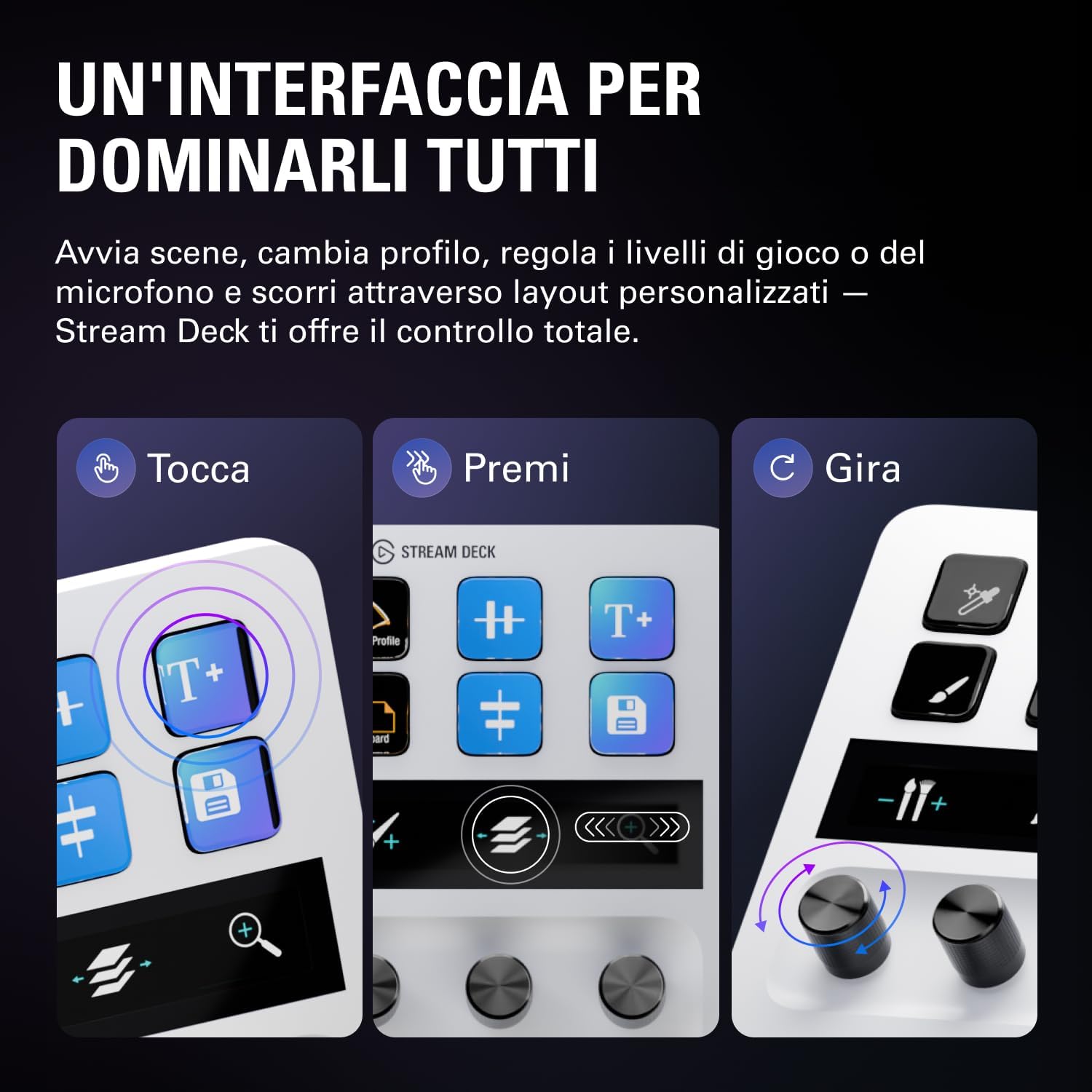 Thumbnail 4 de Elgato Stream Deck White controllo tattile