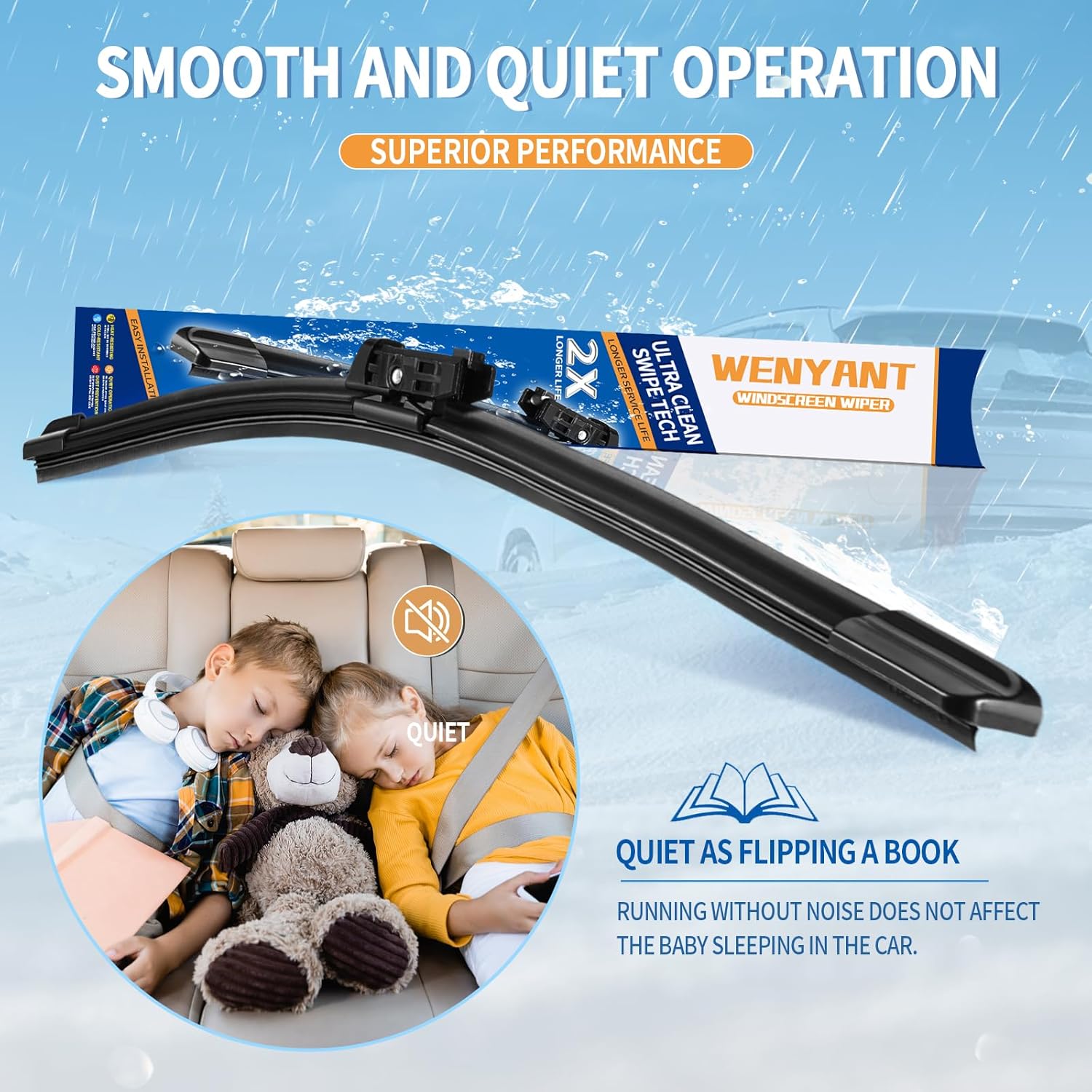 Thumbnail 3 de Wenyant 22" Windshield Wipers 22" Set