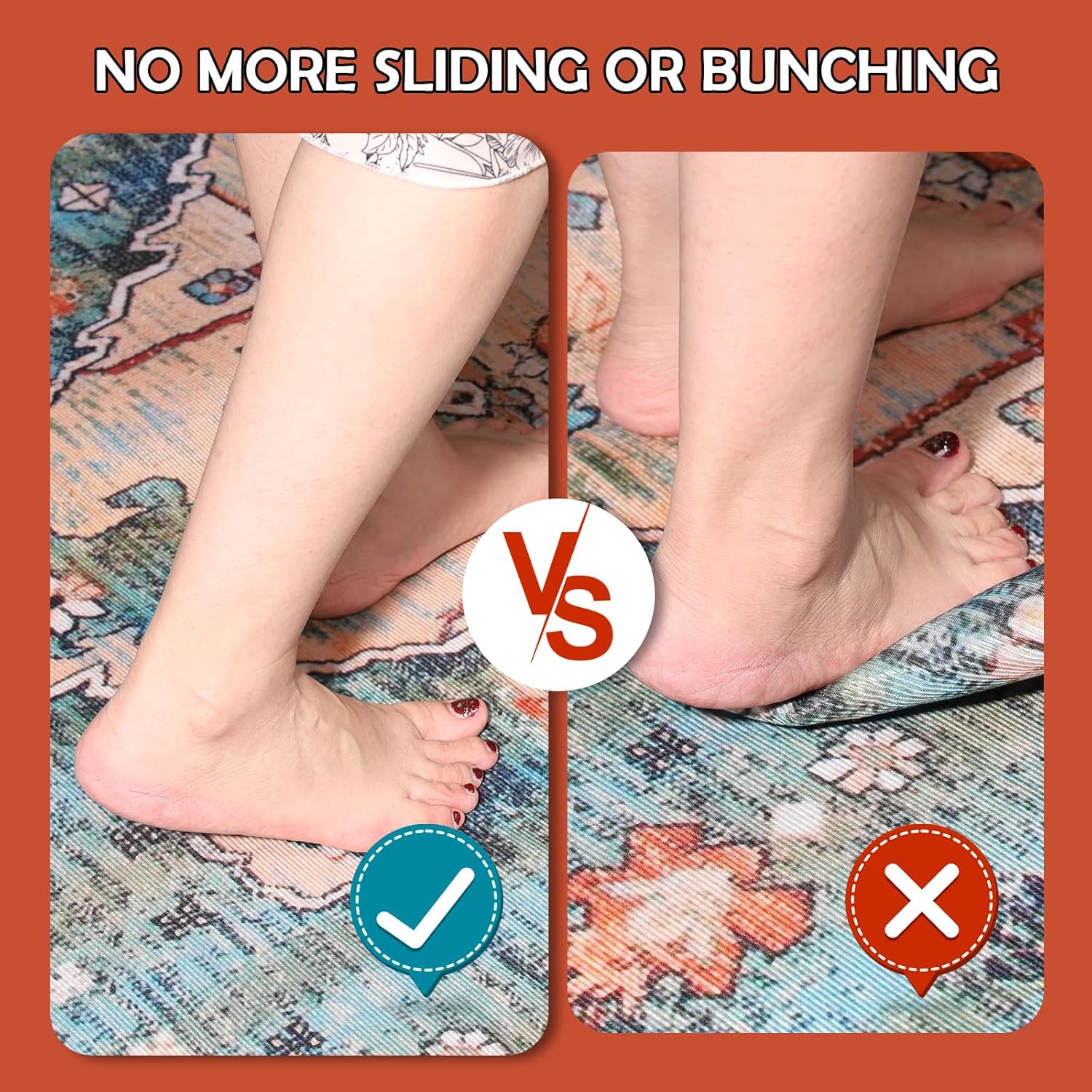 Thumbnail 5 de Waterproof Rug Pad 9x12 Ft Felt Under Area Rug Pad with Non-Slip Waterproof TPR Backing