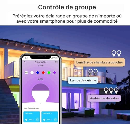 Thumbnail 7 de Tapo Ampoule Connectée Alexa E27 — LED RGB Dimmable, multicolore, 1 pièce