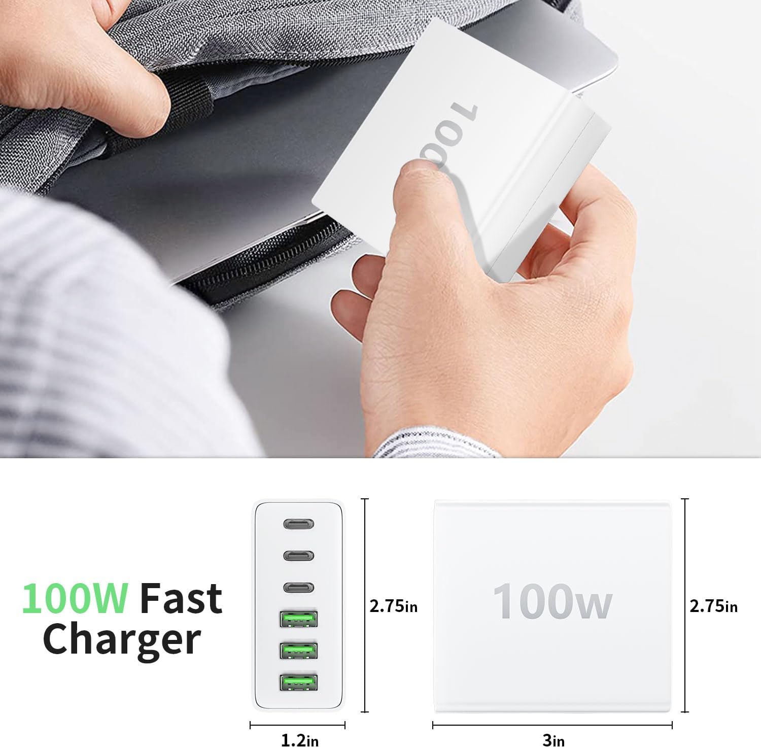 Thumbnail 4 de FINIBO USB C Ladegerät Mehrfach 100W