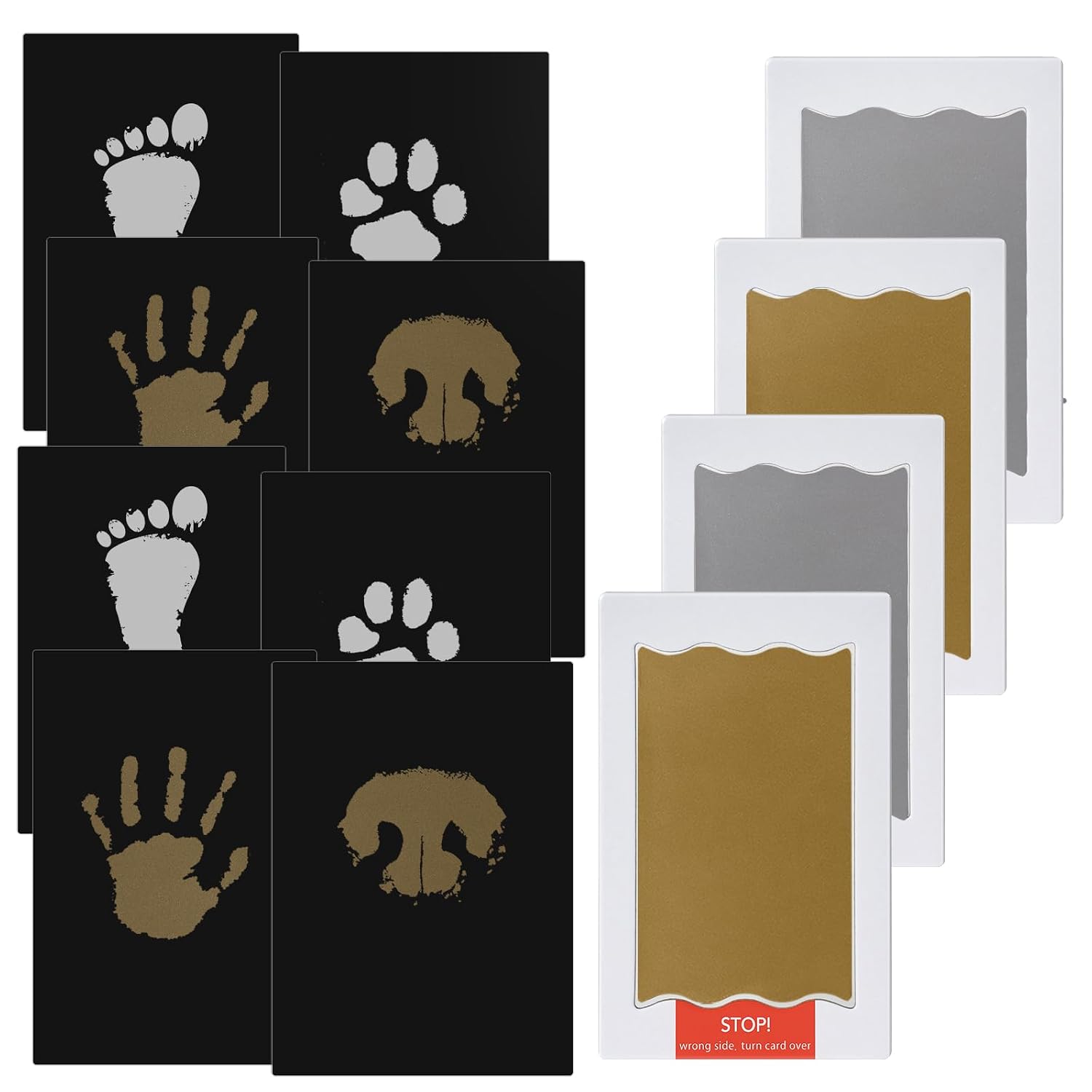 Detalle de Nabance Pfotenabdruck Set für Baby und Hund