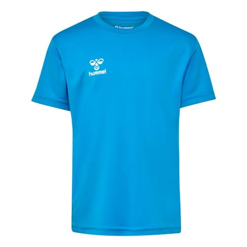 Detalle 2 de hummel hmlLOGO SET KIDS, DIVA BLUE, 140 – Regular Fit mit wasserbasierendem Druck und elastischem Bund